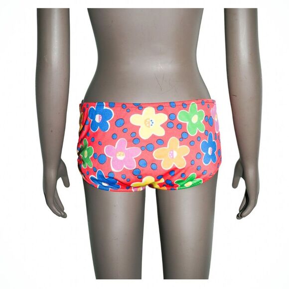 Vintage 70s Floral Bikini Two Piece Matching Set Swimsuit Hippie Boho - Picture 3 of 9